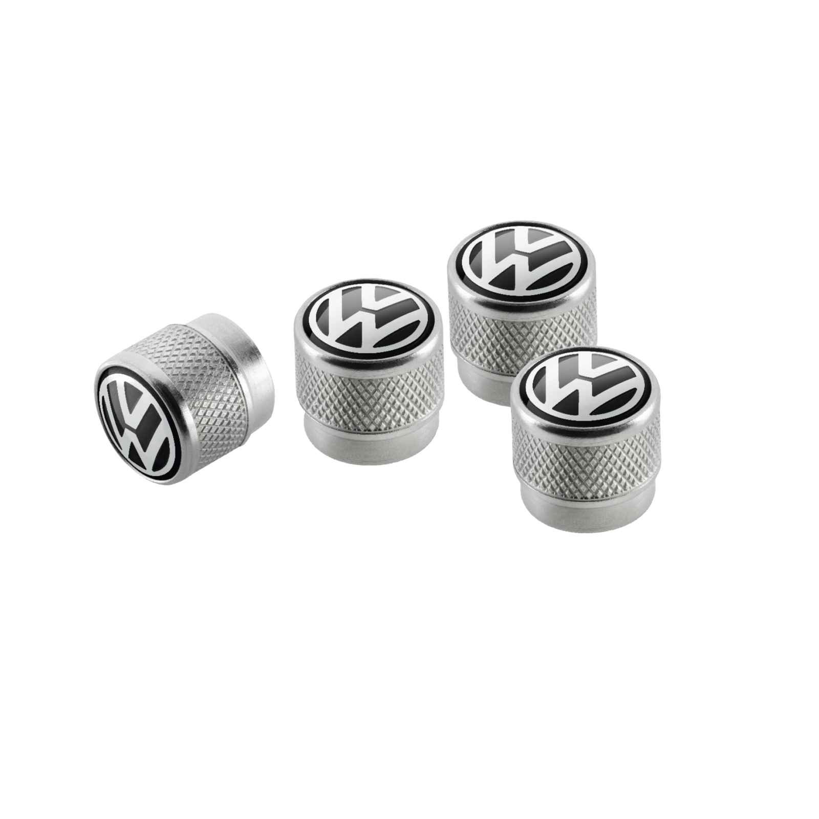 Original Volkswagen Ventilkappen für Gummi & Metallventile mit VW Logo 000071215